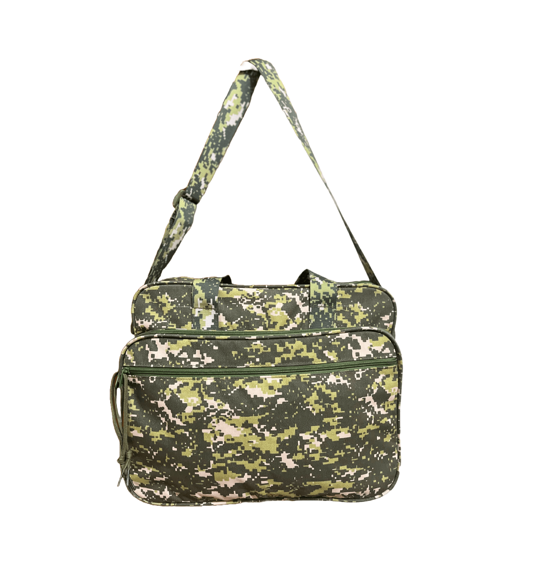 Military Document & Laptop Bag - Digital Green Camo
